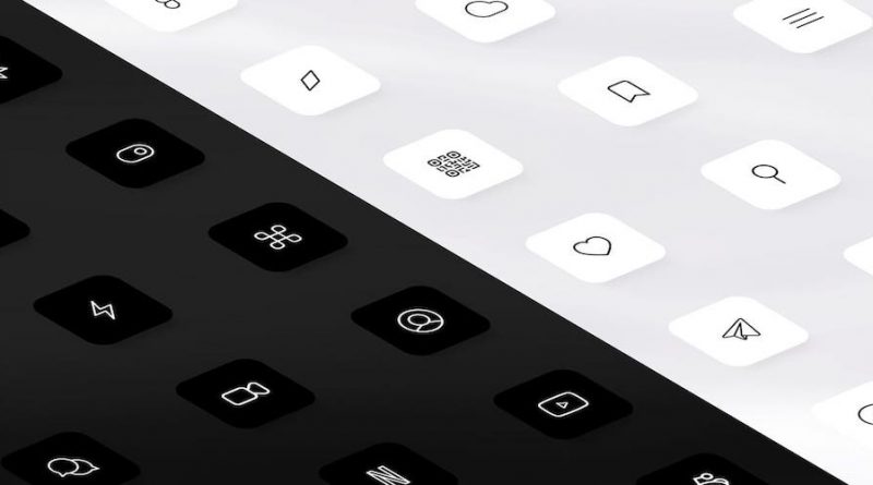 monochrome icons for iOS 14